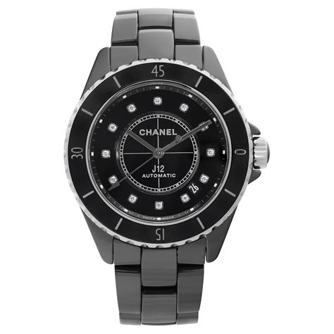 chanel j12 femme noire|Chanel j12 montre.